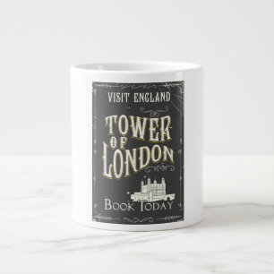 Tower von London England Vintage Poster Jumbo-Tasse