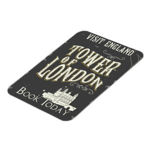 Tower von London England Vintage Poster Magnet