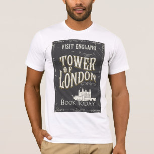 Tower von London England Vintage Poster T-Shirt