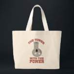 Tower With Power Fun Gaming Design Jumbo Stoffbeutel<br><div class="desc">A fun it’s the tower with the power dice get ready to roll the bones dice chucking fun gamer motto epic dice rolling boardgamer tabletop piece d-6 high roller funny boardgame humor first player hanging out with friends strategy or party game night design unique fun deluxe carry all canvas tote...</div>