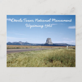 Tower Wyoming Landscape Retro 1962 Postkarte
