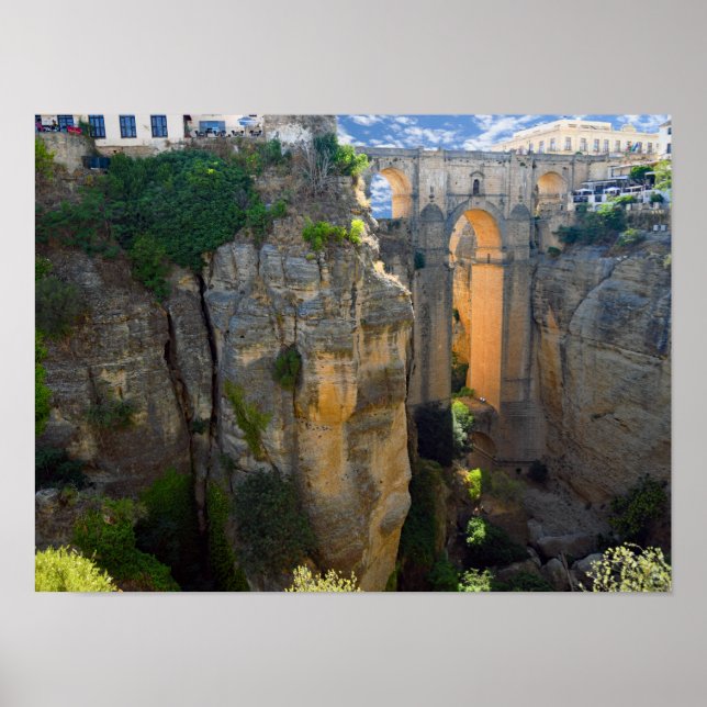 Towerbrücke - Ronda - das wirkliche Spanien Poster (Vorne)