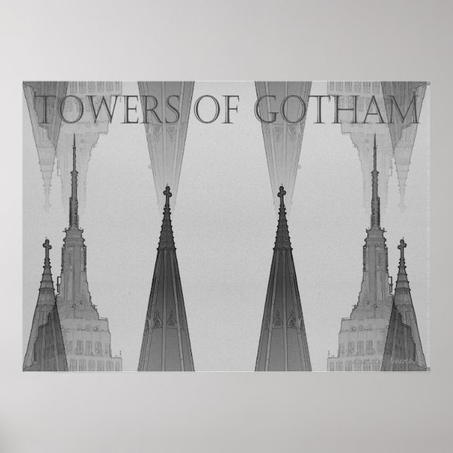 "Towers of Gotham" NYC 2006 Poster (Vorne)