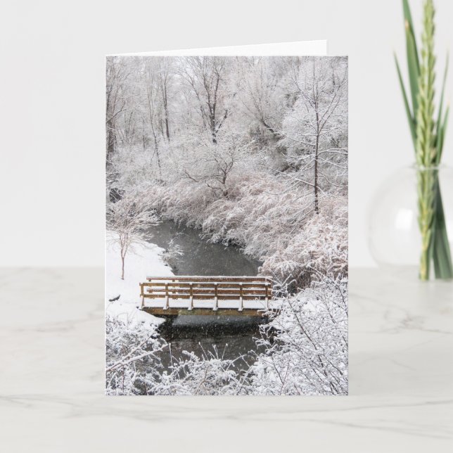 Town Brook im Januar Karte (Vorderseite)