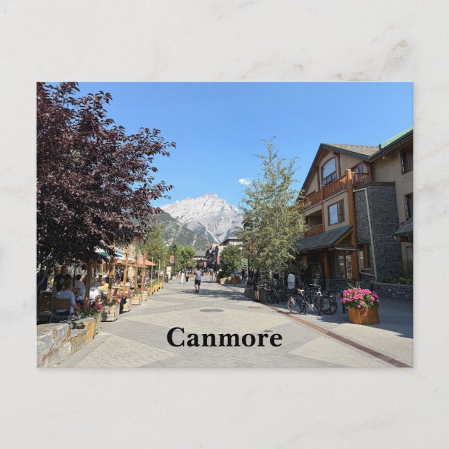 Town of Canmore in Alberta Canada Postkarte (Vorderseite)