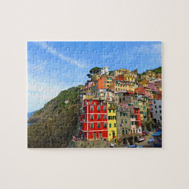 Town of Rikägiore in Cinque Terre Puzzle (Horizontal)