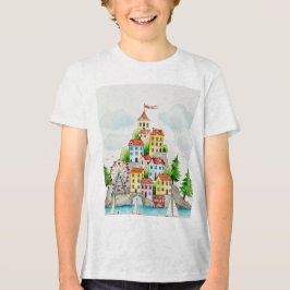 Town on an island Tri-Blend Shirt