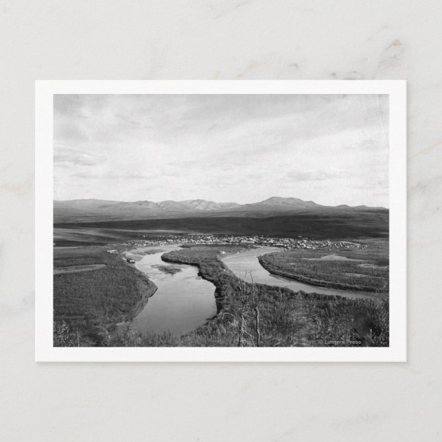Town View Iditarod, Alaska Fotograf Postkarte (Vorderseite)