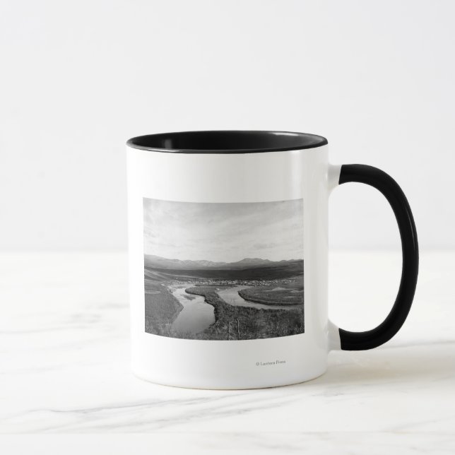 Town View Iditarod, Alaska Fotograf Tasse (Rechts)