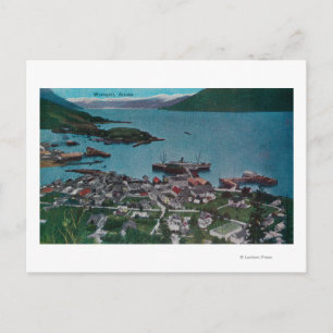 Town View Wrangell, AlaskaWrangell, AK Postkarte