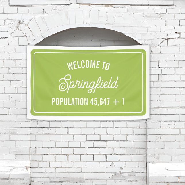Town Welcome Sign Baby Dusche Banner (Von Creator hochgeladen)