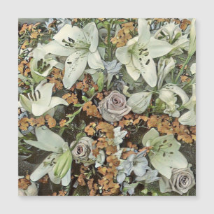 Town world floral 7 magnetkarte