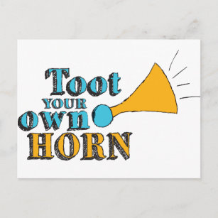 Town your own Horn Inspiration Art Horn Art Postkarte