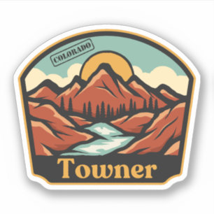 Towner, Colorado-Aufkleber Aufkleber