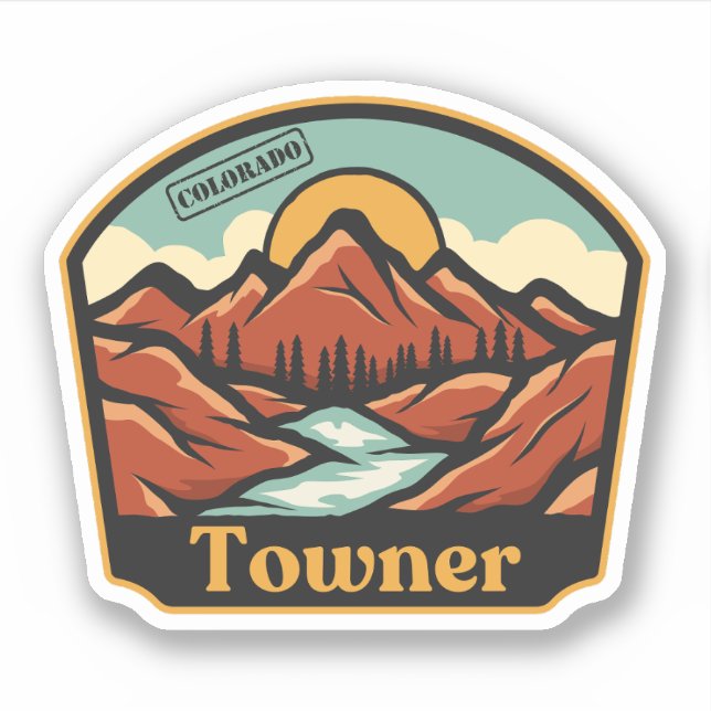 Towner, Colorado-Aufkleber Aufkleber (Vorderseite)