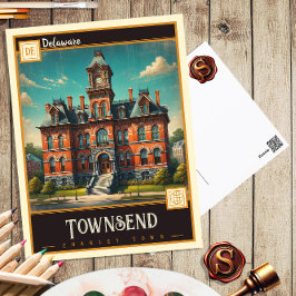 Townsend, Delaware | Vintage Postkarte