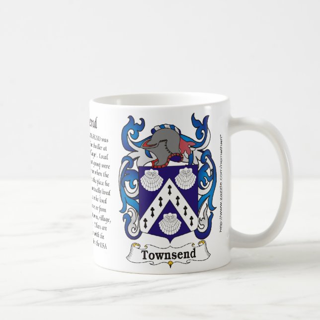 Townsend Familien-Wappen Tasse (Rechts)
