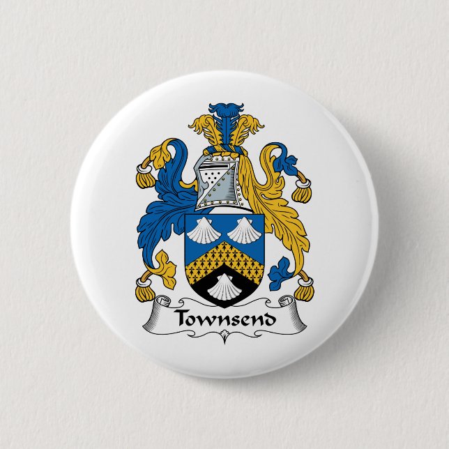 Townsend Familienwappen Button (Vorderseite)