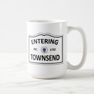 TOWNSEND MASSACHUSETTS Hometown-Masse MA Townie Kaffeetasse