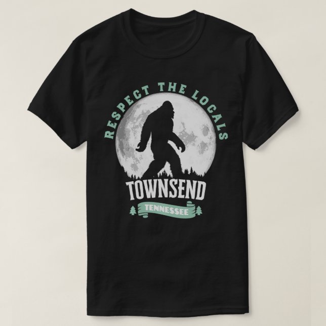 Townsend Tennessee Achtung vor den Einheimischen T-Shirt (Design vorne)