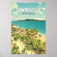 Townsville Australia Reisen Kunst Vintag