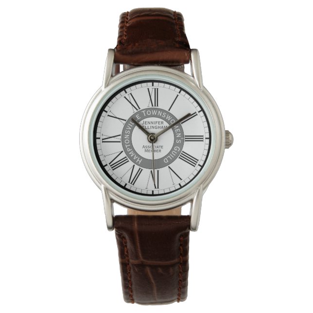 Townswomen-Gilde Armbanduhr (Vorderseite)