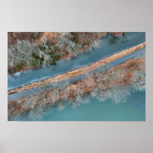 Towpath Park Schuylkill River PA Poster