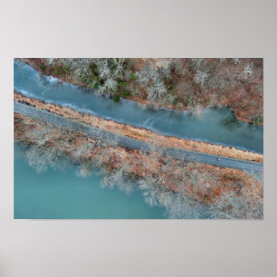 Towpath Park Schuylkill River PA Poster