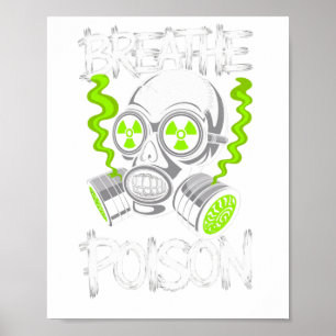 Toxic Skull Drifter Aufkleber  Poster