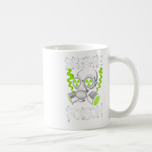 Toxic Skull Drifter Sticker  Kaffeetasse (Rechts)