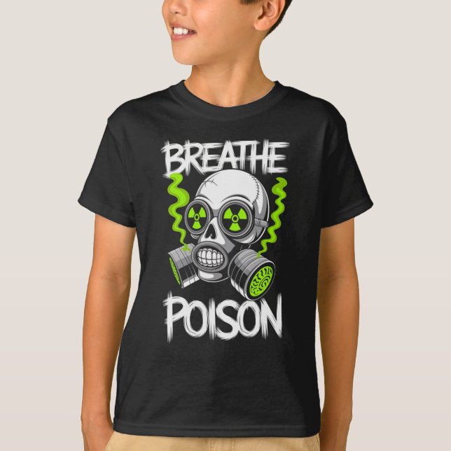 Toxic Skull Drifter Sticker  T-Shirt (Vorderseite)