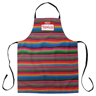 Toxico Mexicanischer Serape-Druck  Schürze
