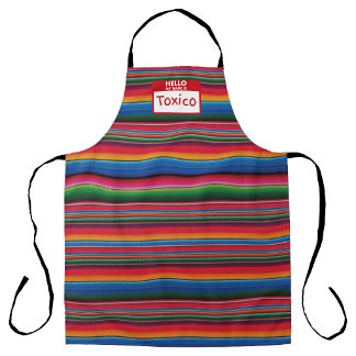 Toxico Mexicanischer Serape-Druck Schürze