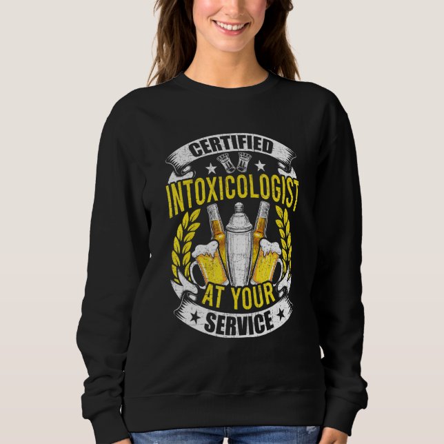 Toxikologe Barkeeper Barkeeper Sweatshirt (Vorderseite)