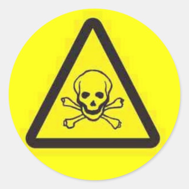 toxisch_gefährdend runder aufkleber (Vorderseite)