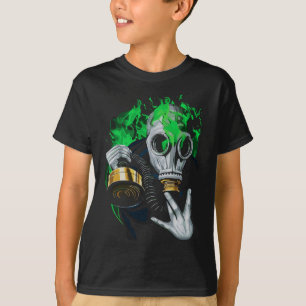 Toxische Gasmaske: Neonflammen T-Shirt