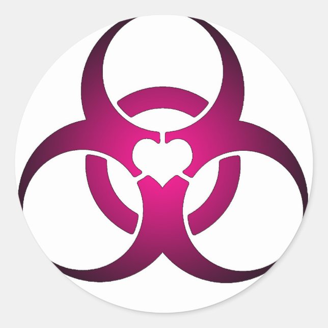 Toxische Liebe Runder Aufkleber (Vorderseite)