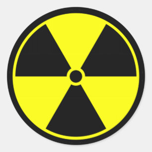 TOXISCHE SUBSTANZ 2 RUNDER AUFKLEBER