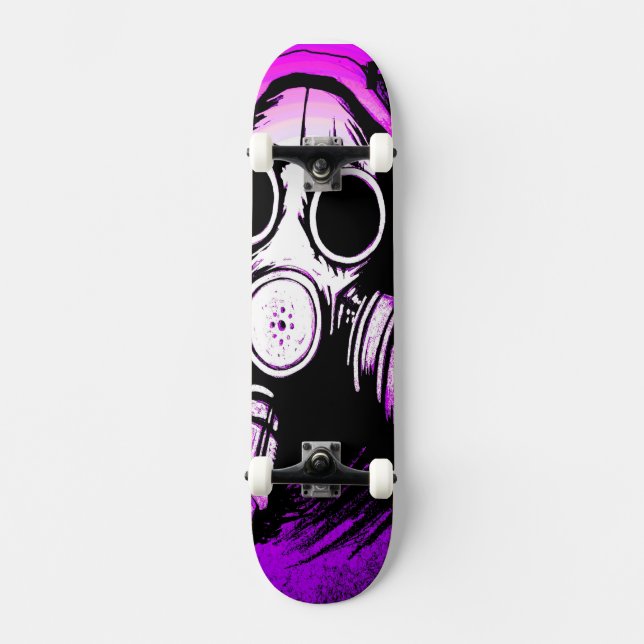 Toxische Substanz der Biogefährdung-GASMASK Skateboard (Vorderseite)