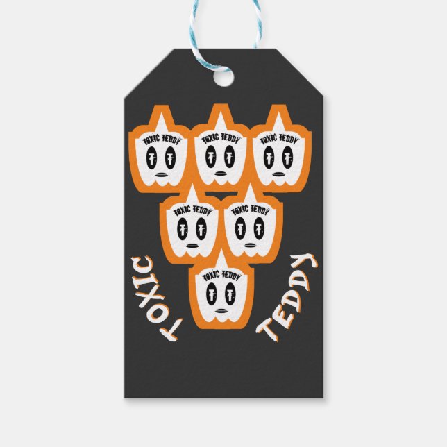 TOXISCHER TEDDY neues Design Geschenkanhänger (Vorderseite)