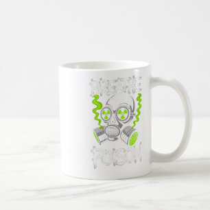 Toxischer Totenkopf-Drifter-Aufkleber Kaffeetasse