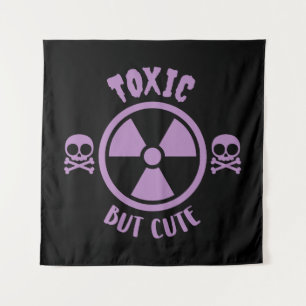 Toxisches, aber Niedliches Warnzeichen Wandteppich