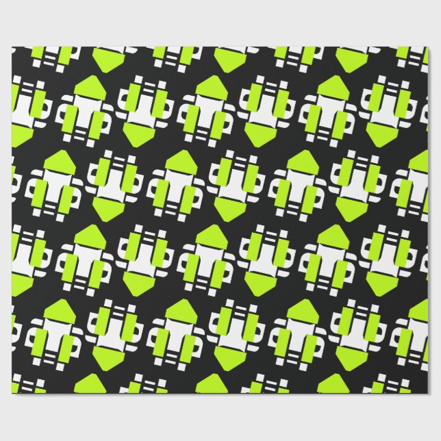 Toxisches Neon-Geschenkpapier Geschenkpapier (Flach)