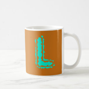 Toxisches Orangengrün, Creepy Monogram Kaffeetasse