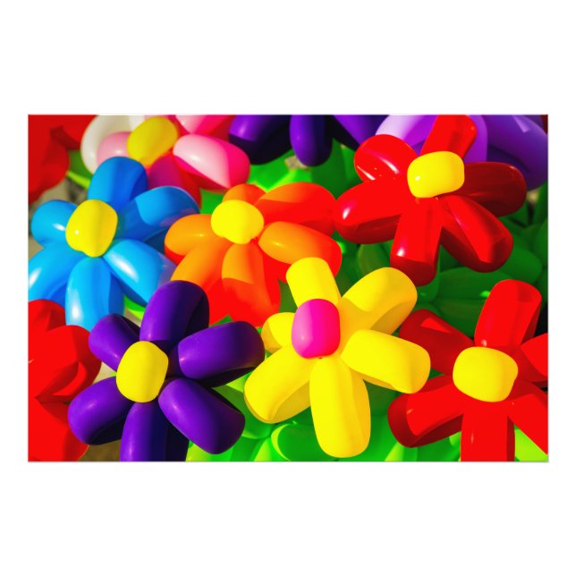 Toy Balloon Blume Fotodruck (Vorne)