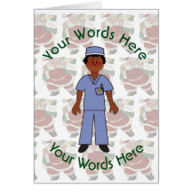 Toy Black Female Doctor Custom Christmas