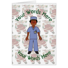 Toy Black Female Doctor Custom Christmas