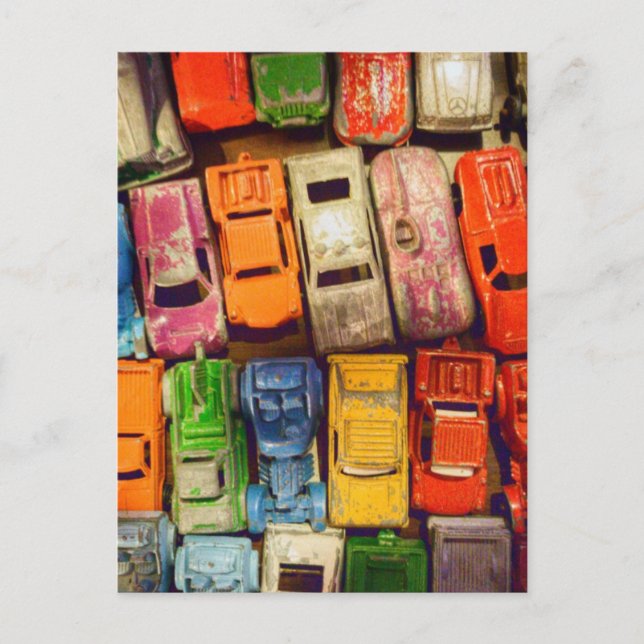 Toy Car Junkyard Postkarte (Vorderseite)