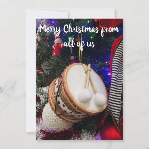 Toy Drum Weihnachtsgrüße Feiertagskarte