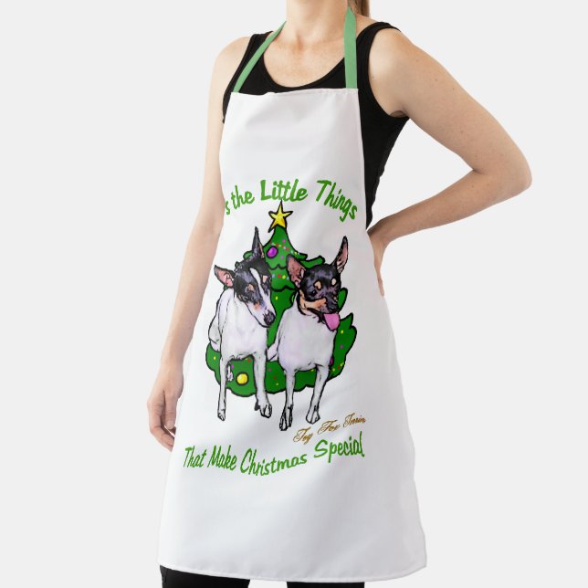 Toy Fox Terrier Christmas Schürze (InSitu)